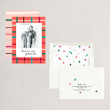 "Colorful Holiday Plaid" - Holiday Cards in Candy Apple by Ampersand Design Studio - Assembled