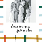 "Colorful Holiday Plaid" - Holiday Cards in Butterscotch by Ampersand Design Studio - Detail