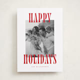 "Happy Holidays!" - Holiday Cards in Candy Cane by Wildfield Paper Co - Front