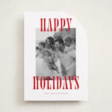 "Happy Holidays!" - Holiday Cards in Candy Cane by Wildfield Paper Co - Front
