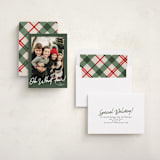 "Oh what fun script" - Holiday Cards in Forest by Karidy Walker - Assembled