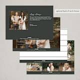 "love, hope & joy" - Holiday Cards in Coal by Kasia Labocki - Back of Card Options