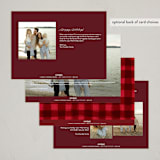 "Edgy" - Holiday Cards in Holly by Pixel and Hank - Back of Card Options