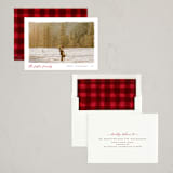 "Edgy" - Holiday Cards in Holly by Pixel and Hank - Assembled