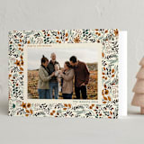 "Winter flora pattern" - Holiday Cards in Caramel by Tatjana Koraksic - Folded Card