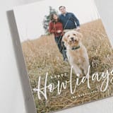 "Howliday" - Holiday Cards in Bone by Vanessa Doyle - Detail