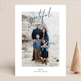 "Grateful Holiday" - Holiday Cards in Royals by Christie Kelly - Front