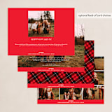 "Big Christmas" - Holiday Cards in Snow by Sarah Brown - Back of Card Options