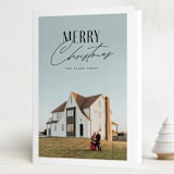 "Simply Typographic" - Holiday Cards in Noir by Jessica Corliss - Folded Card