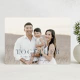 "together merry" - Holiday Cards in Stone Blue by Sara Hicks Malone - Front