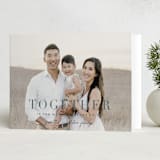 "together merry" - Holiday Cards in Stone Blue by Sara Hicks Malone - Folded Card