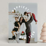 "Happiest circle" - Holiday Cards in Snow by Yaling Hou Suzuki - Front