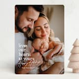 "From Our Hearts" - Holiday Cards in Winter by Itsy Belle Studio - Front