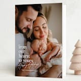"From Our Hearts" - Holiday Cards in Winter by Itsy Belle Studio - Folded Card