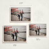 "Vintage Postcard" - Holiday Cards in Poinsettia by Morgan Kendall - Formats Available