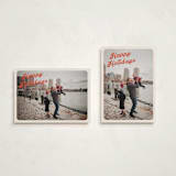 "Vintage Postcard" - Holiday Cards in Poinsettia by Morgan Kendall - Photo Orientation Options