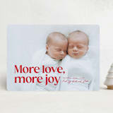 "More and more" - Holiday Cards in Candy Cane by Lea Delaveris - Front