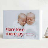 "More and more" - Holiday Cards in Candy Cane by Lea Delaveris - Folded Card