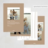 "Mementos" - Holiday Cards in Caramel by Tamara Hilje - Back of Card Options