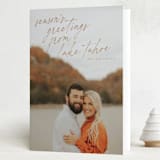 "Mementos" - Holiday Cards in Caramel by Tamara Hilje - Folded Card