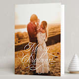 "Holiday Chic" - Holiday Cards in Starlight by Vivian Yiwing - Folded Card