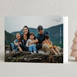 "Postcard Details" - Holiday Cards in Navy by Lisa Assenmacher - Folded Card