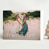 "fun!" - Holiday Cards in Snow by Carolyn Nicks - Folded Card