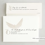 "A Simple Peace" - Holiday Cards in Snow by GeekInk Design - FREE Recipient Addressing