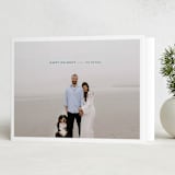 "Minimal Happy" - Holiday Cards in Spruce by Wendy Chung - Folded Card