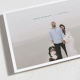 "Minimal Happy" - Holiday Cards in Spruce by Wendy Chung - Detail