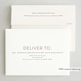 "Simply Peace" - Holiday Cards in Cranberry by Karen Glenn - FREE Recipient Addressing