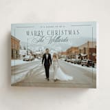 "Marry Christmas" - Holiday Cards in Mistletoe by Keen Peachy - Folded Card