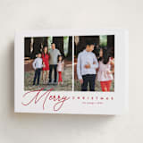 "Elegant_1" - Holiday Cards in Peppermint by Melanie Kosuge - Folded Card