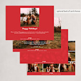 "Family Signature" - Holiday Cards in Licorice by Kacey Kendrick Wagner - Back of Card Options