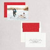"Family Signature" - Holiday Cards in Licorice by Kacey Kendrick Wagner - Assembled
