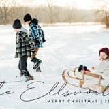 "Family Signature" - Holiday Cards in Licorice by Kacey Kendrick Wagner - Detail