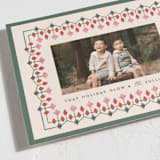 "Woodland Border" - Holiday Cards in Pine by Julie Murray - Detail