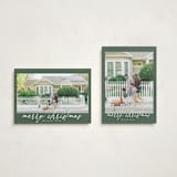 "The Merry" - Holiday Cards in Pine by Tamara Hilje - Photo Orientation Options