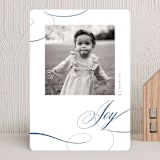 "Flourished" - Holiday Cards in Blueberry by Mansi Verma - Front
