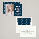 "Zero Falalas" - Holiday Cards in Navy by Erica Krystek - Assembled