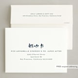 "Zero Falalas" - Holiday Cards in Navy by Erica Krystek - FREE Recipient Addressing