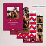 "Minimal Joy" - Holiday Cards in Twilight by lena barakat - Back of Card Options