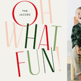 "Oh fun" - Holiday Cards in Candy Cane by Pixel and Hank - Detail