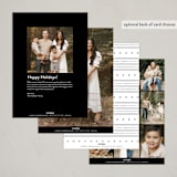 "List Party" - Holiday Cards in Snow by Jackie Crawford - Back of Card