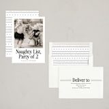 "List Party" - Holiday Cards in Snow by Jackie Crawford - Assembled