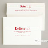 "List Party" - Holiday Cards in Santa by Jackie Crawford - FREE Recipient Addressing