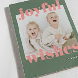 "Joyful & Bright" - Holiday Cards in Grape by Angela Thompson - Detail