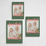"Joyful & Bright" - Holiday Cards in Grape by Angela Thompson - Formats Available
