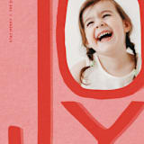 "Joie" - Holiday Cards in Cherry by Jennifer Lew - Detail