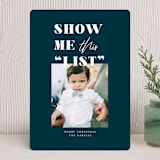 "Proof" - Holiday Cards in Navy by Anna Elder - Front